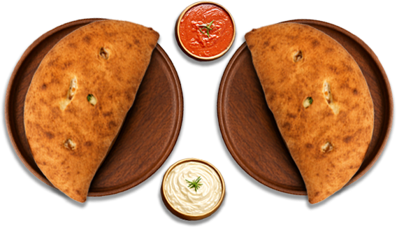 2 for 1 panzerottis with marinara