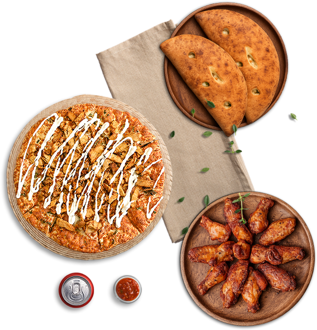 Wings, fries, panzerotti and pop deal spread