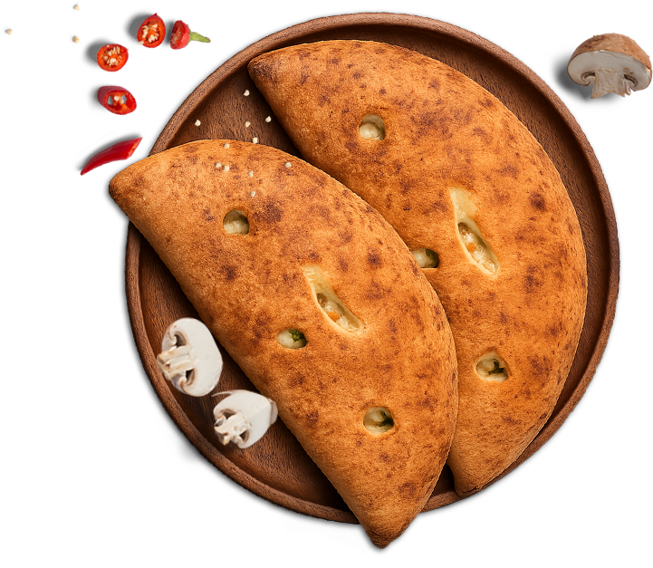 Florence panzerottis with dipping sauce